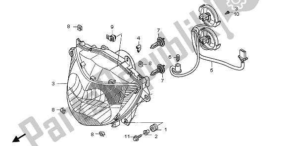 Todas las partes para Faro (reino Unido) de Honda NT 700V 2006