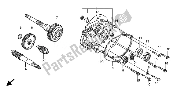 Wszystkie części do Przenoszenie Honda SH 125R 2010