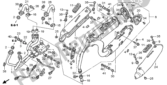 Toutes les pièces pour le Silencieux D'échappement du Honda VFR 800A 2009