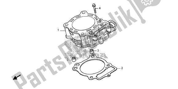 Tutte le parti per il Cilindro del Honda CRF 150R SW 2013