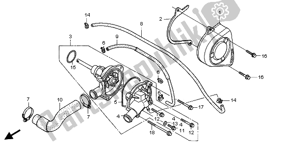 Todas las partes para Bomba De Agua de Honda CBR 600F 1997