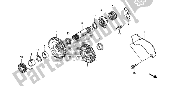 Todas las partes para Husillo De Arranque de Honda CRF 150R SW 2013