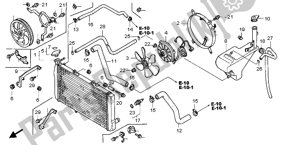 Todas las partes para Radiador de Honda CBR 1100 XX 1997