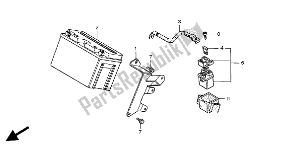 Tutte le parti per il Batteria del Honda SLR 650 1997