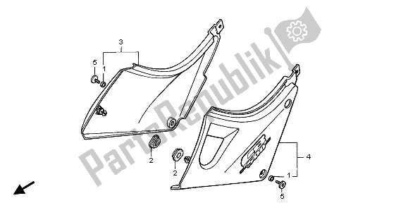 Wszystkie części do Boczna Ok? Adka Honda CB 500 2002