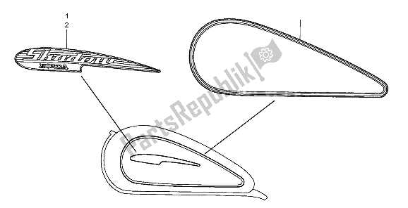 Tutte le parti per il Marchio del Honda VT 125C 2006