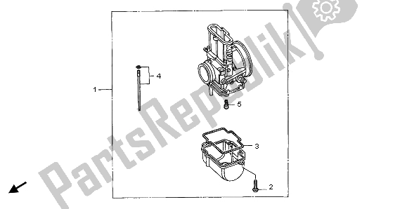 Toutes les pièces pour le Kit De Pièces Optionnelles Carburateur du Honda CR 125R 2000