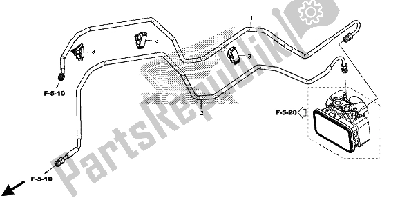 Tutte le parti per il Tubo Del Freno del Honda CB 500 FA 2013