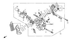 L. FRONT BRAKE CALIPER (ABS)