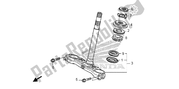 Todas las partes para Vástago De Dirección de Honda CB 1000R 2013