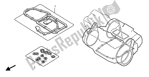 Tutte le parti per il Kit Di Guarnizioni Eop-2 B del Honda CB 1300 2007