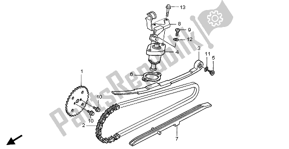 Todas las partes para Cadena De Levas Y Tensor de Honda SH 150R 2008