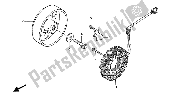 All parts for the Generator of the Honda CB 1300 SA 2005