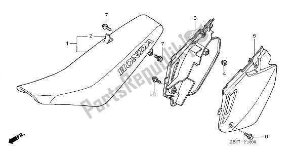 Todas las partes para Asiento de Honda CR 85 RB LW 2003