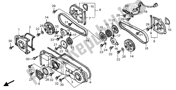 Todas las partes para Portada de Honda GL 1500A 1995