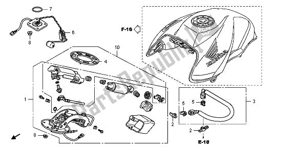 Todas las partes para Bomba De Combustible de Honda CB 1000 RA 2010