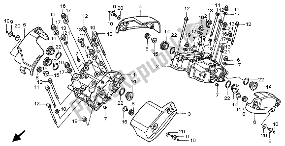 Todas las partes para Cubierta De Tapa De Cilindro de Honda VT 1100C2 1999