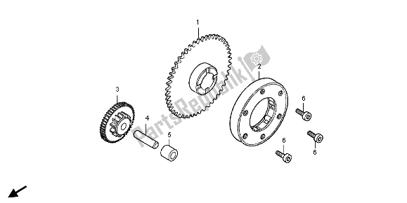 Toutes les pièces pour le Embrayage De Démarrage du Honda CBR 125R 2013