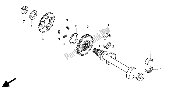 Tutte le parti per il Equilibratore del Honda CB 500 1998