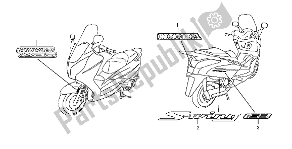 All parts for the Mark of the Honda FES 150 2009