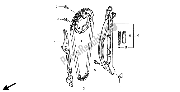 Todas las partes para Cadena De Levas Y Tensor de Honda XR 250R 1997