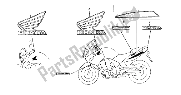 All parts for the Mark of the Honda CBF 600S 2004