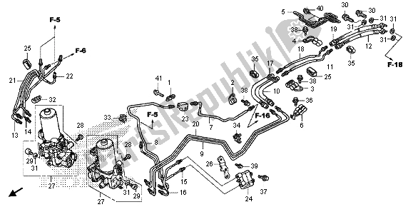 All parts for the Proportion Controle Valve of the Honda GL 1800B 2013