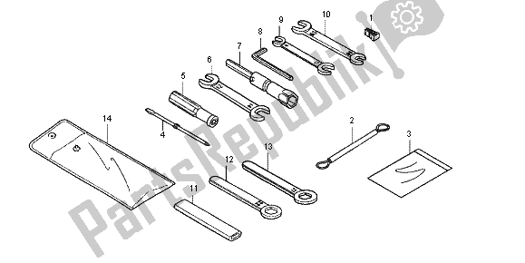 Toutes les pièces pour le Outil du Honda NC 700X 2012