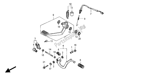 Todas las partes para Pedal de Honda ST 1100A 2000