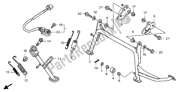 Todas as partes de Ficar do Honda FJS 400D 2009