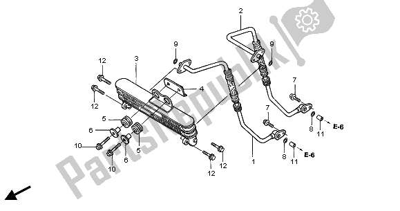 Todas las partes para Enfriador De Aceite de Honda CBF 250 2006