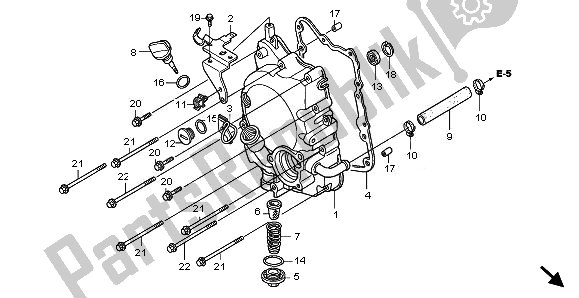 Tutte le parti per il Coperchio Carter Destro del Honda FES 150 2008