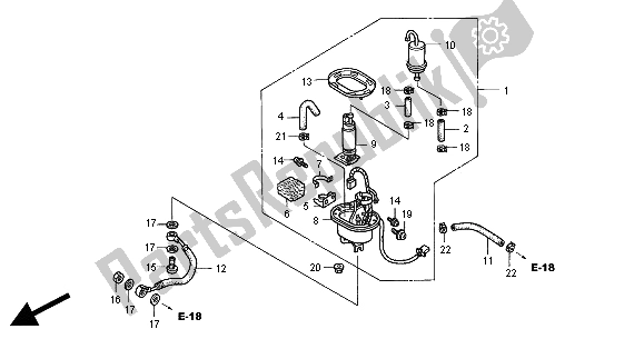 Tutte le parti per il Pompa Di Benzina del Honda CBR 900 RR 2000