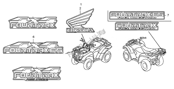 All parts for the Mark of the Honda TRX 420 FE Fourtrax Rancher 4X4 ES 2011