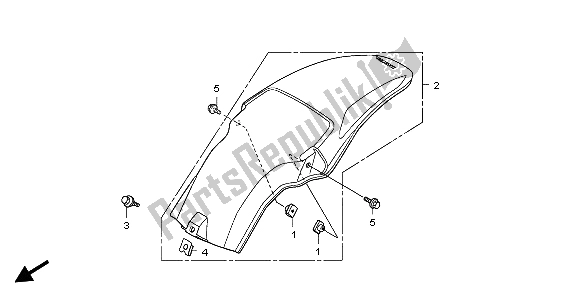 Todas las partes para Guardabarros Trasero de Honda CR 85 RB LW 2007