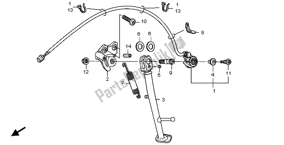 Todas as partes de Ficar do Honda CBR 600 RA 2010