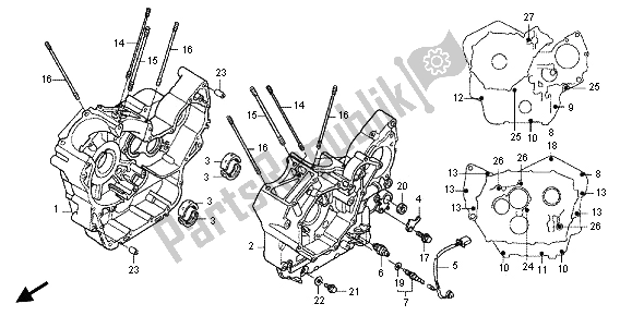 Todas as partes de Bloco Do Motor do Honda VT 750C2B 2012