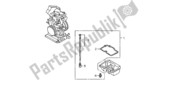 Alle onderdelen voor de Carburateur O. P. Kit van de Honda CRF 250R 2006
