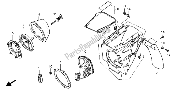 Todas las partes para Filtro De Aire de Honda CR 250R 1996