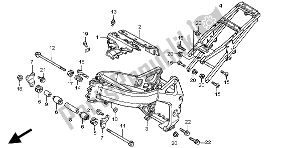 Todas las partes para Cuerpo Del Marco de Honda CBR 900 RR 1999