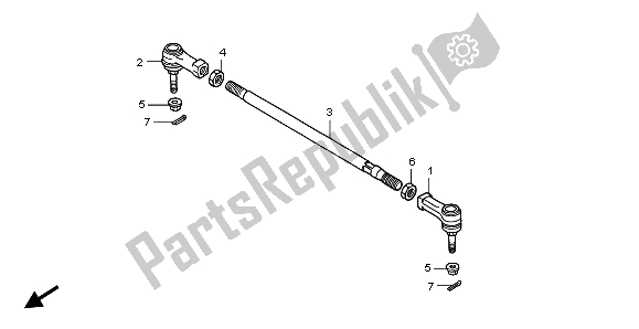 Todas las partes para Tirante de Honda TRX 300 EX Sporttrax 2001