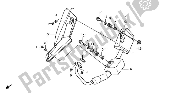 Toutes les pièces pour le Silencieux D'échappement du Honda CBR 125 RW 2011