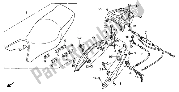 Toutes les pièces pour le Siège du Honda NT 700V 2008