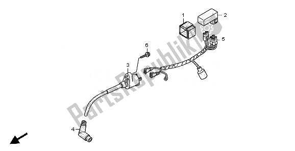 All parts for the Wire Harness & Ignition Coil of the Honda CRF 70F 2010