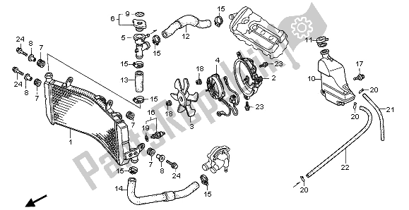 Tutte le parti per il Termosifone del Honda CBR 600F 1995