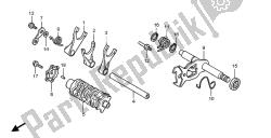 tambour de changement et fourchette de changement