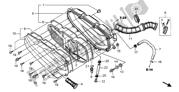 Tutte le parti per il Filtro Dell'aria del Honda NSS 250S 2011