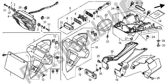 Todas las partes para Luz De La Cola de Honda CBR 1000 RR 2013