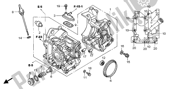 Todas las partes para Caja Del Cigüeñal de Honda NPS 50 2006