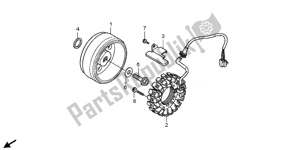 Tutte le parti per il Generatore del Honda VT 750C 2008